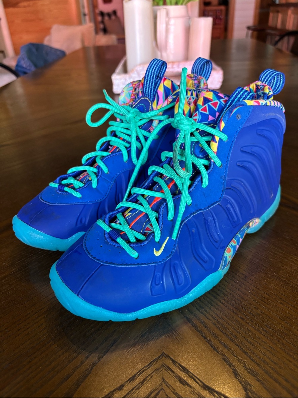 Nike Little Posite One Kaleidoscope Foamposite Sneakers 6Y